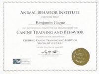 canine training and behavior certificate